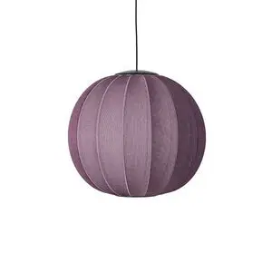 Made By Hand  - Knit-Wit 60 Round Pendant LED - Burgundy